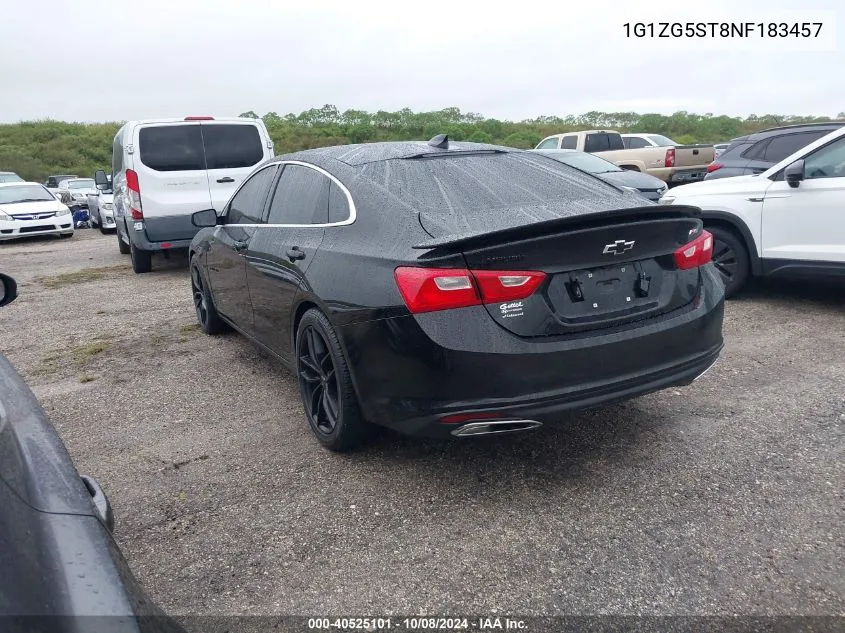 1G1ZG5ST8NF183457 2022 Chevrolet Malibu Rs