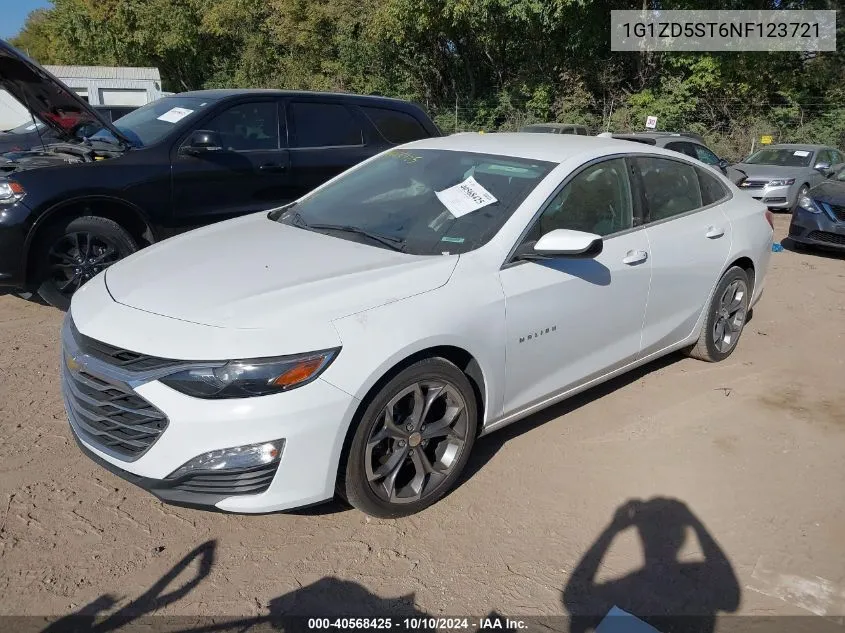 2022 Chevrolet Malibu Lt VIN: 1G1ZD5ST6NF123721 Lot: 40568425