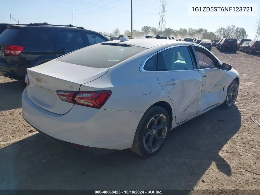 2022 Chevrolet Malibu Lt VIN: 1G1ZD5ST6NF123721 Lot: 40568425