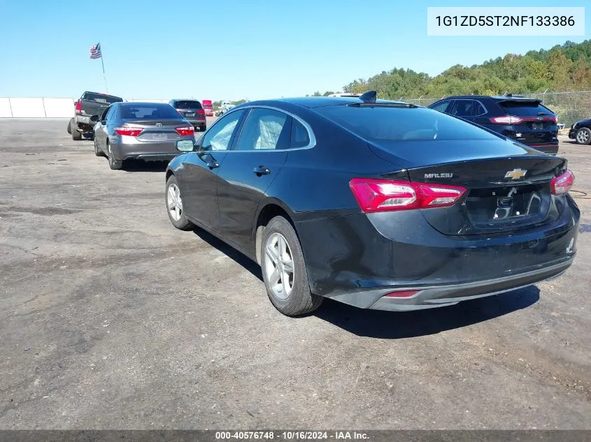 1G1ZD5ST2NF133386 2022 Chevrolet Malibu Fwd Lt