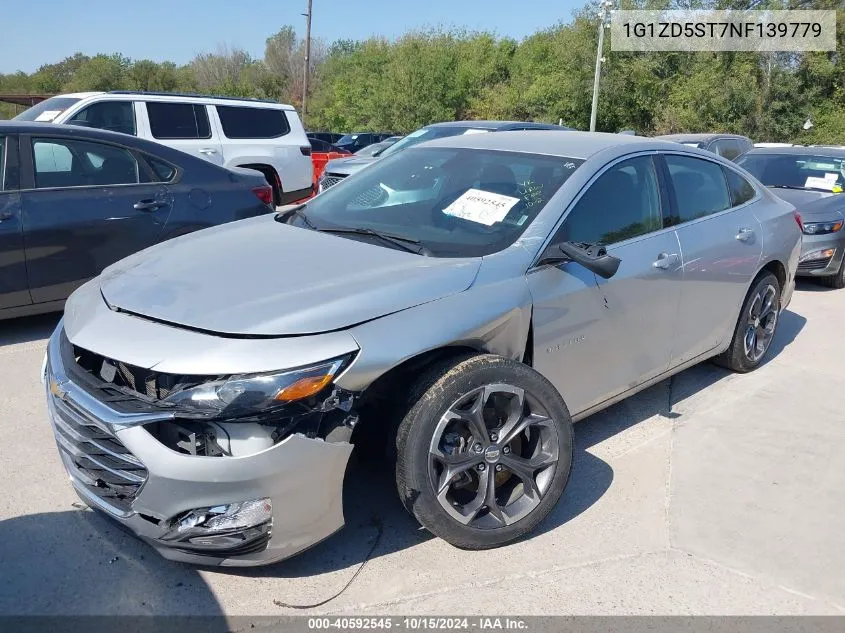 2022 Chevrolet Malibu Fwd Lt VIN: 1G1ZD5ST7NF139779 Lot: 40592545