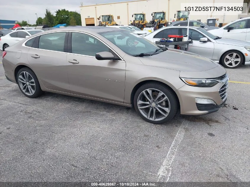 2022 Chevrolet Malibu Fwd Lt VIN: 1G1ZD5ST7NF134503 Lot: 40629867