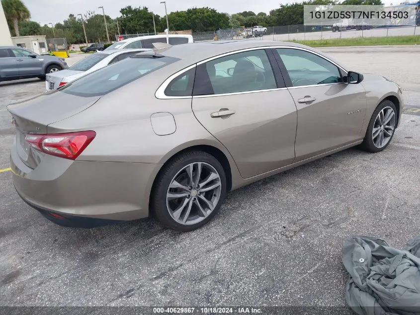 2022 Chevrolet Malibu Fwd Lt VIN: 1G1ZD5ST7NF134503 Lot: 40629867