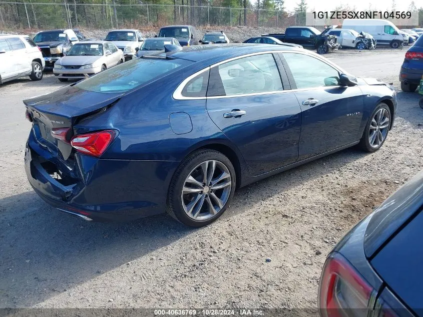 2022 Chevrolet Malibu Fwd Premier VIN: 1G1ZE5SX8NF104569 Lot: 40636769