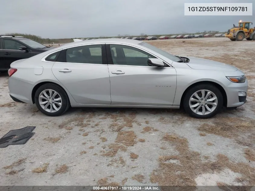 2022 Chevrolet Malibu Fwd Lt VIN: 1G1ZD5ST9NF109781 Lot: 40637917