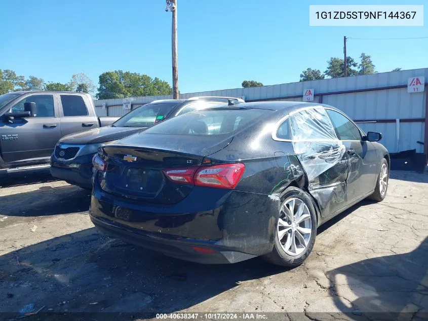 2022 Chevrolet Malibu Fwd Lt VIN: 1G1ZD5ST9NF144367 Lot: 40638347