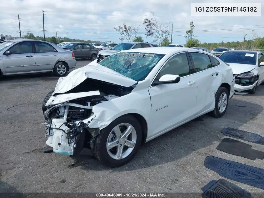 2022 Chevrolet Malibu Ls VIN: 1G1ZC5ST9NF145182 Lot: 40646909