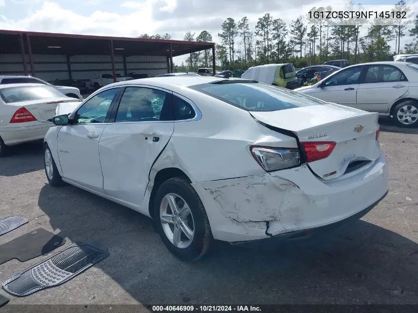 2022 Chevrolet Malibu Ls VIN: 1G1ZC5ST9NF145182 Lot: 40646909