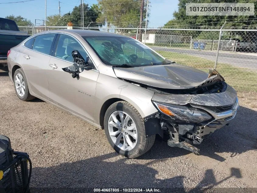 2022 Chevrolet Malibu Fwd Lt VIN: 1G1ZD5ST8NF148894 Lot: 40657805