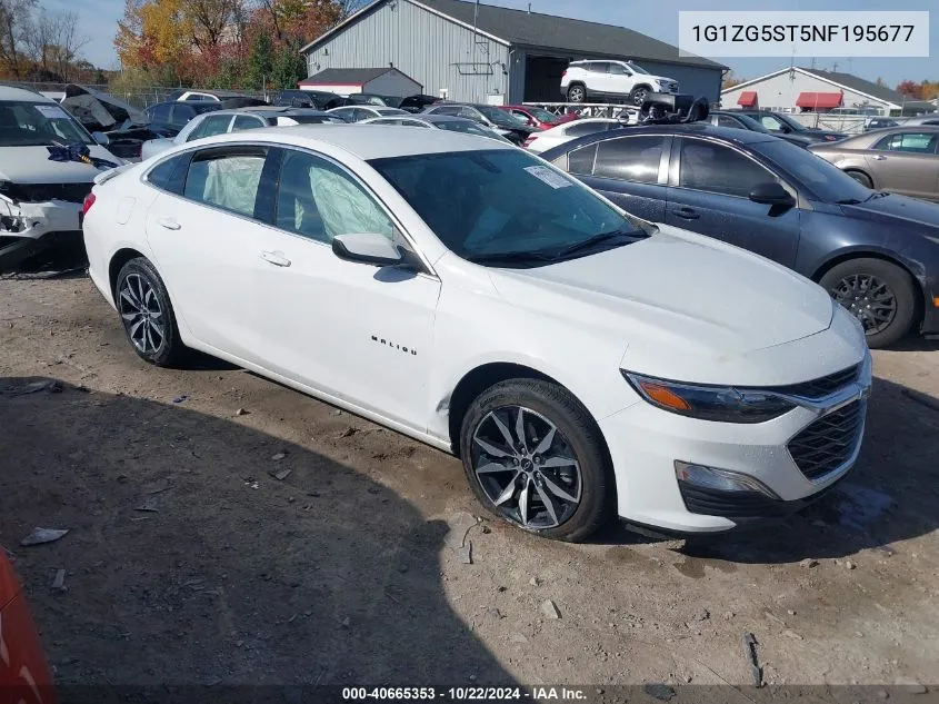 2022 Chevrolet Malibu Fwd Rs VIN: 1G1ZG5ST5NF195677 Lot: 40665353