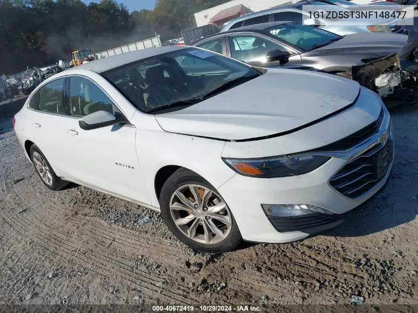 2022 Chevrolet Malibu Fwd Lt VIN: 1G1ZD5ST3NF148477 Lot: 40672419