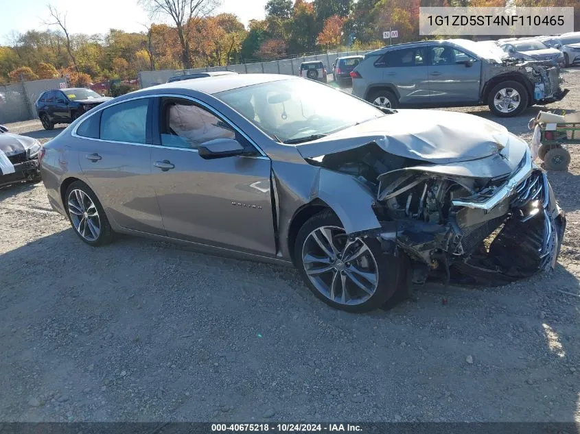 2022 Chevrolet Malibu Fwd Lt VIN: 1G1ZD5ST4NF110465 Lot: 40675218