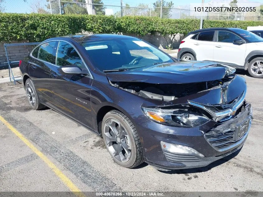 2022 Chevrolet Malibu Fwd Lt VIN: 1G1ZD5ST7NF202055 Lot: 40678266