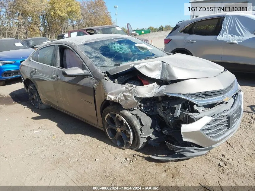 2022 Chevrolet Malibu Fwd Lt VIN: 1G1ZD5ST7NF180381 Lot: 40682024