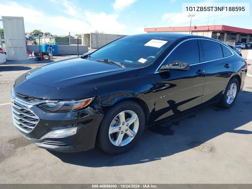 2022 Chevrolet Malibu Fwd Ls VIN: 1G1ZB5ST3NF188595 Lot: 40696000