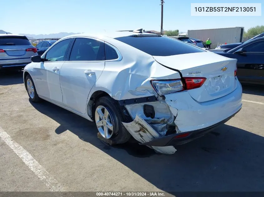 2022 Chevrolet Malibu Fwd Ls VIN: 1G1ZB5ST2NF213051 Lot: 40744271