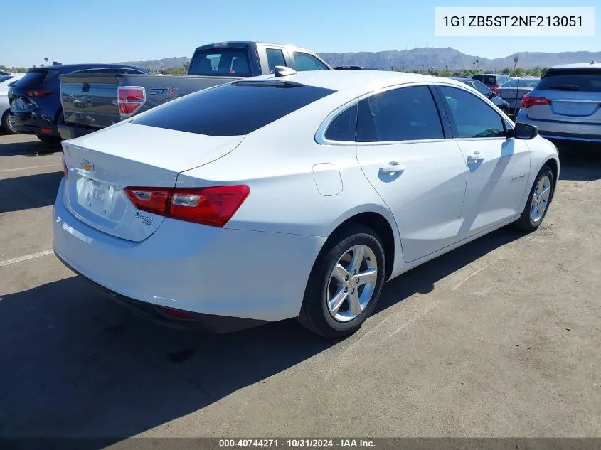 2022 Chevrolet Malibu Fwd Ls VIN: 1G1ZB5ST2NF213051 Lot: 40744271