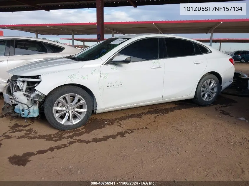 2022 Chevrolet Malibu Fwd Lt VIN: 1G1ZD5ST7NF157134 Lot: 40756941