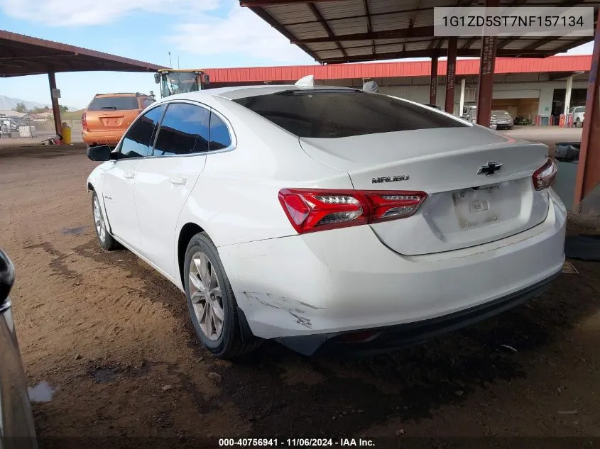 2022 Chevrolet Malibu Fwd Lt VIN: 1G1ZD5ST7NF157134 Lot: 40756941