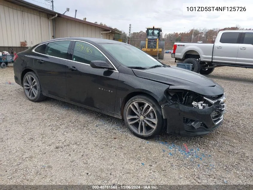 2022 Chevrolet Malibu Fwd Lt VIN: 1G1ZD5ST4NF125726 Lot: 40781565