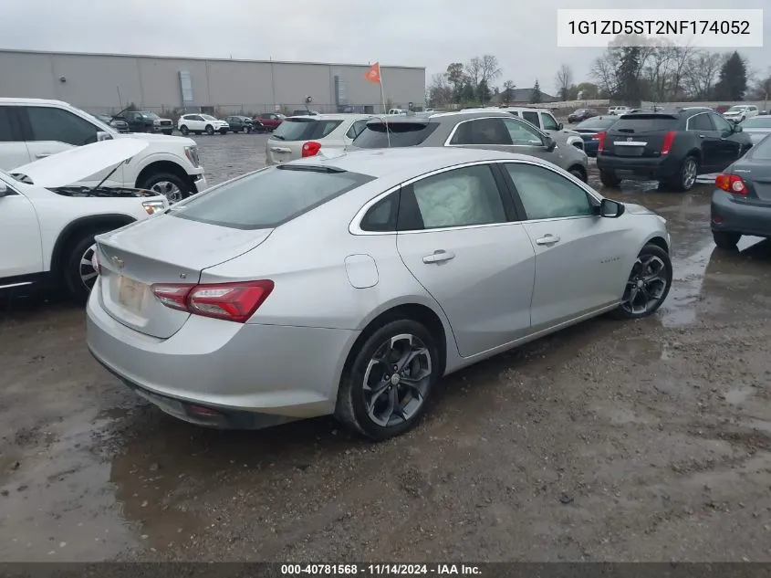 2022 Chevrolet Malibu Fwd Lt VIN: 1G1ZD5ST2NF174052 Lot: 40781568