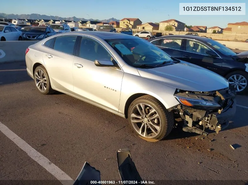 2022 Chevrolet Malibu Fwd Lt VIN: 1G1ZD5ST8NF134512 Lot: 40801963