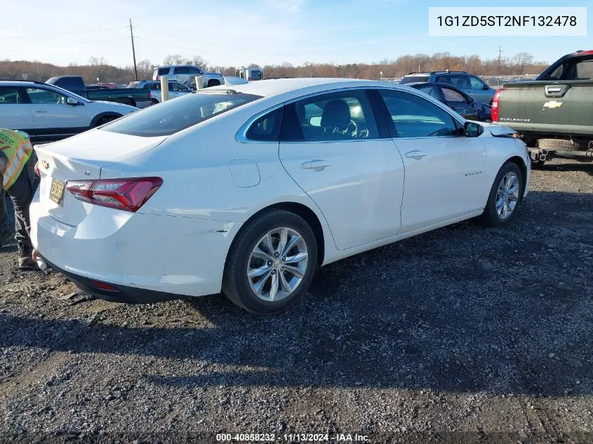 2022 Chevrolet Malibu Fwd Lt VIN: 1G1ZD5ST2NF132478 Lot: 40858232