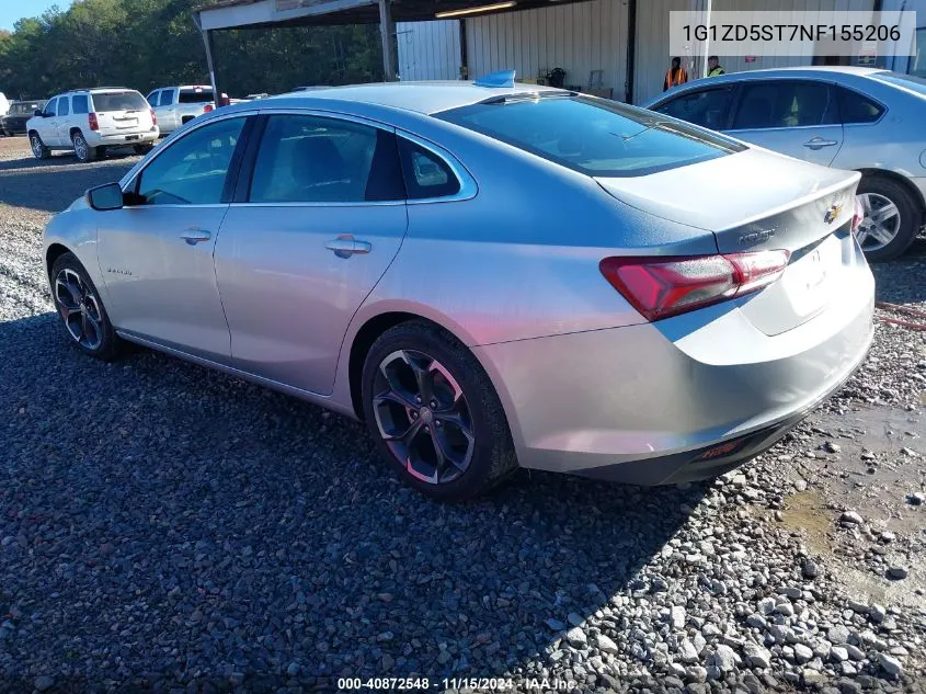 2022 Chevrolet Malibu Fwd Lt VIN: 1G1ZD5ST7NF155206 Lot: 40872548