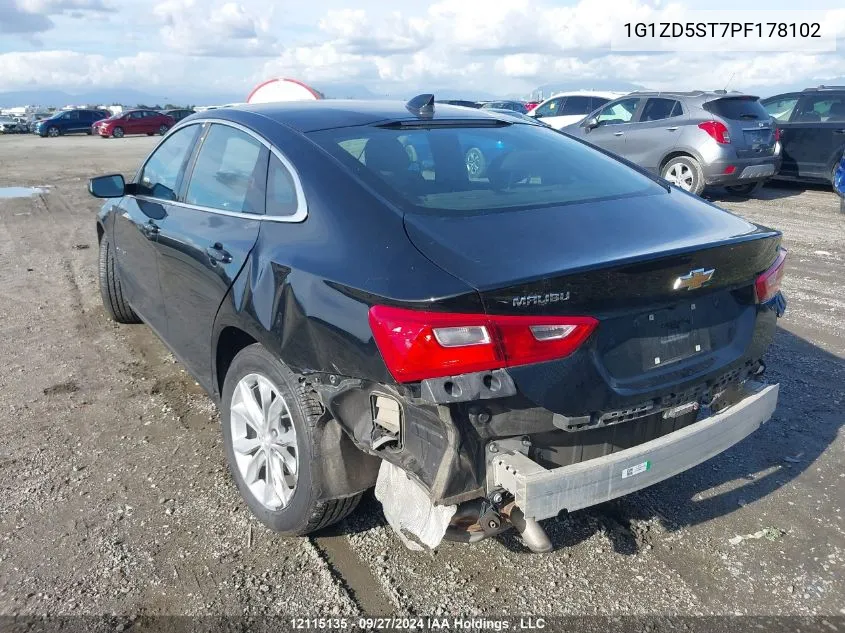 1G1ZD5ST7PF178102 2023 Chevrolet Malibu