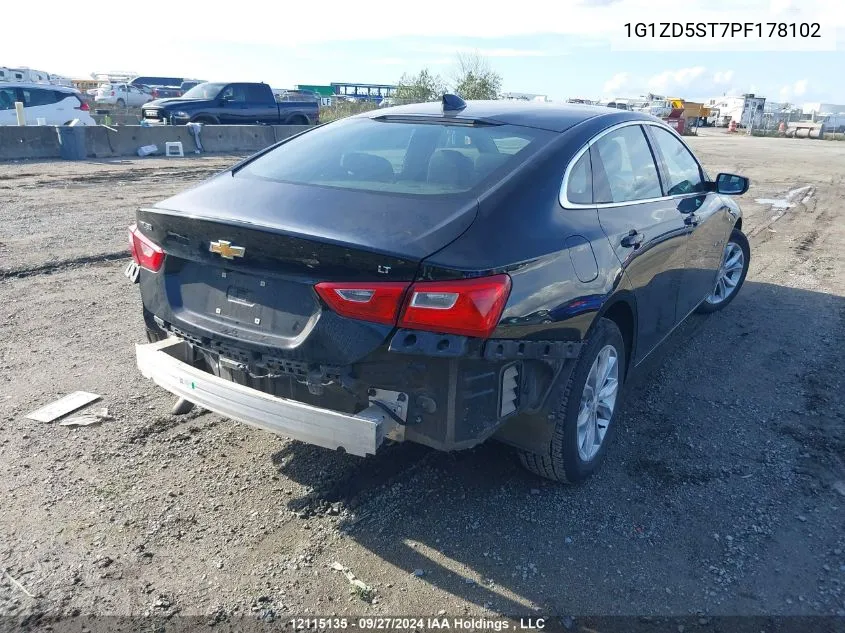 1G1ZD5ST7PF178102 2023 Chevrolet Malibu