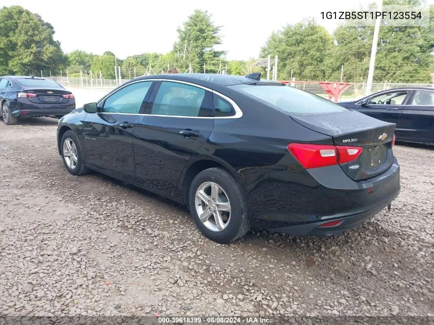 2023 Chevrolet Malibu Fwd Ls VIN: 1G1ZB5ST1PF123554 Lot: 39618399