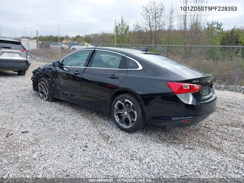 2023 Chevrolet Malibu Fwd 1Lt VIN: 1G1ZD5ST9PF228353 Lot: 40619335