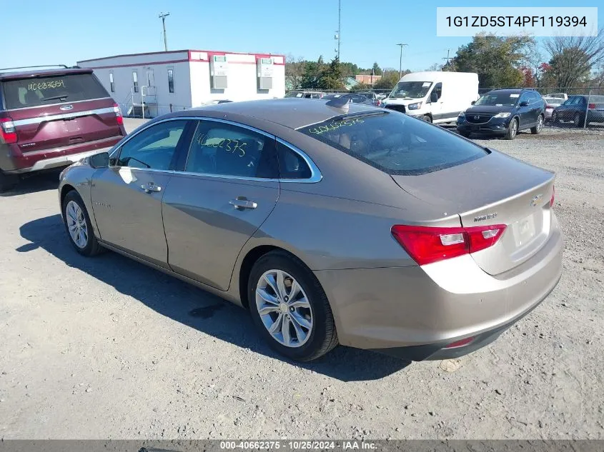 2023 Chevrolet Malibu Fwd 1Lt VIN: 1G1ZD5ST4PF119394 Lot: 40662375