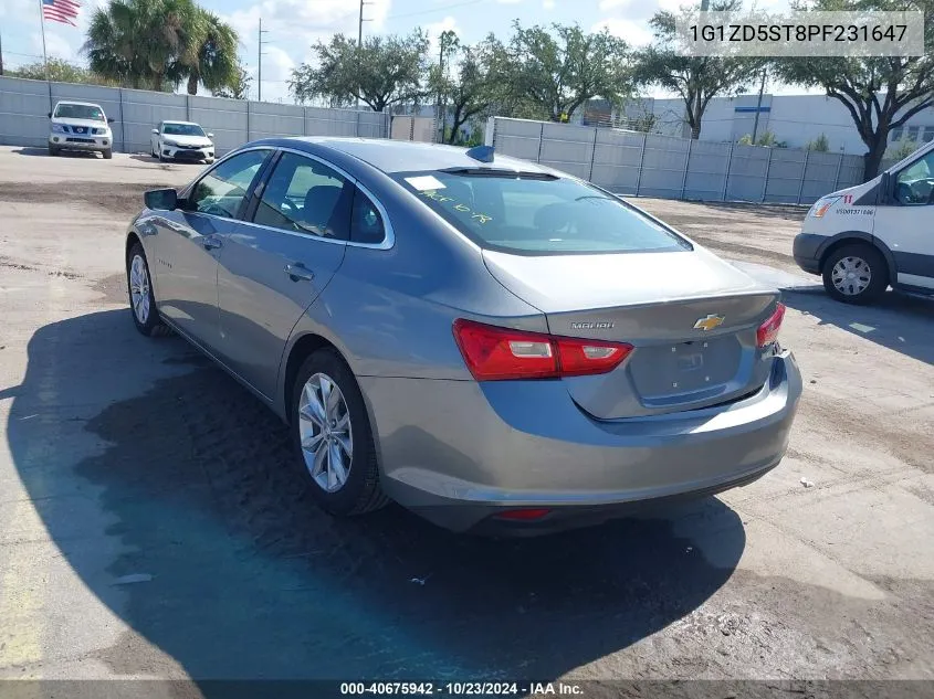 1G1ZD5ST8PF231647 2023 Chevrolet Malibu Fwd 1Lt