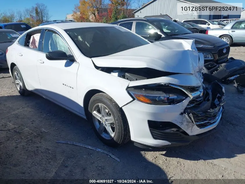 2023 Chevrolet Malibu Fwd Ls VIN: 1G1ZB5ST6PF252471 Lot: 40691027