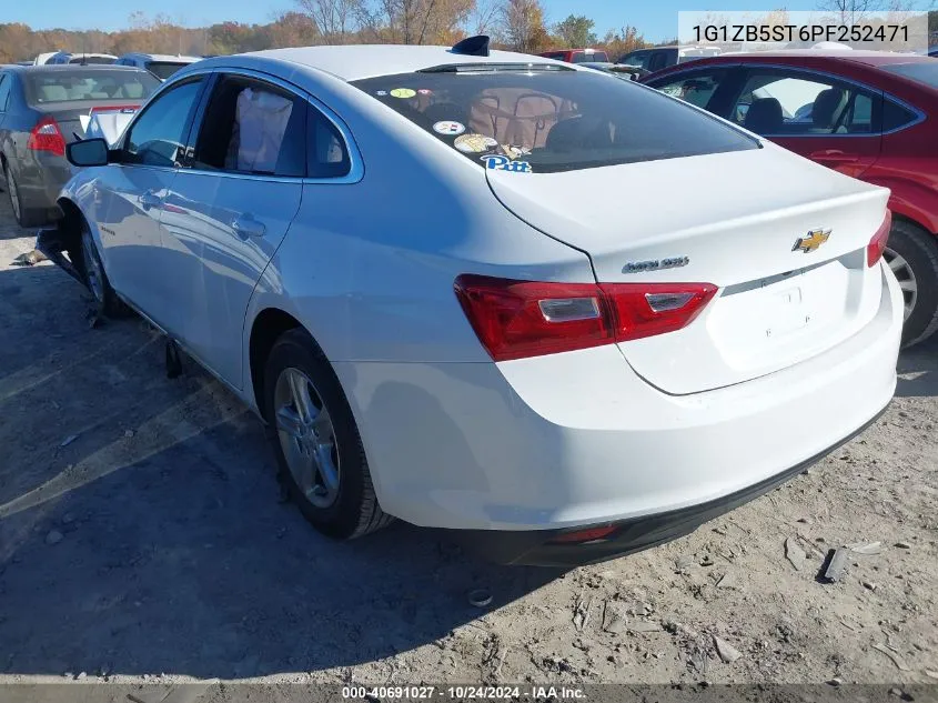 1G1ZB5ST6PF252471 2023 Chevrolet Malibu Fwd Ls