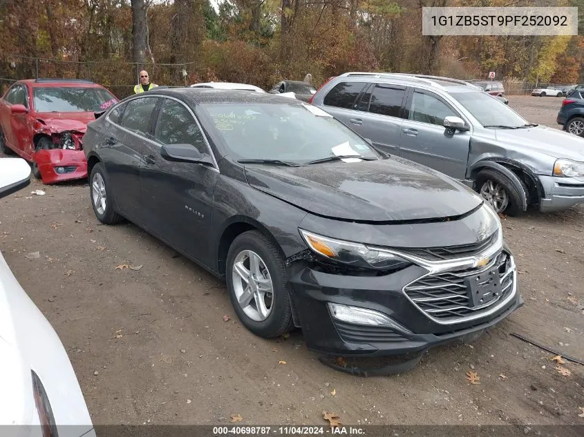 2023 Chevrolet Malibu Fwd Ls VIN: 1G1ZB5ST9PF252092 Lot: 40698787