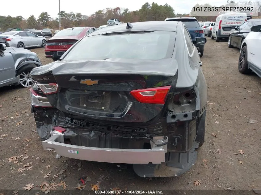 2023 Chevrolet Malibu Fwd Ls VIN: 1G1ZB5ST9PF252092 Lot: 40698787