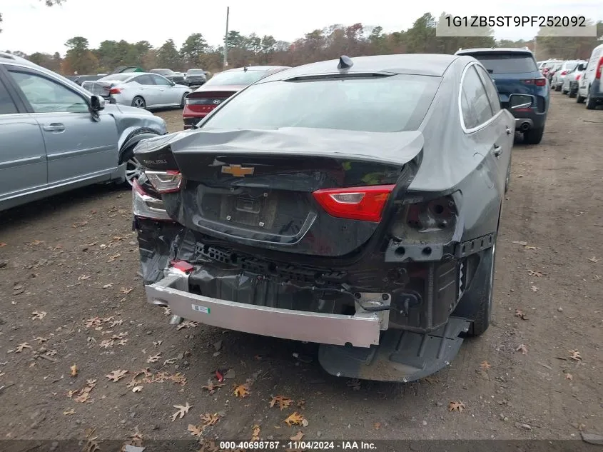 2023 Chevrolet Malibu Fwd Ls VIN: 1G1ZB5ST9PF252092 Lot: 40698787