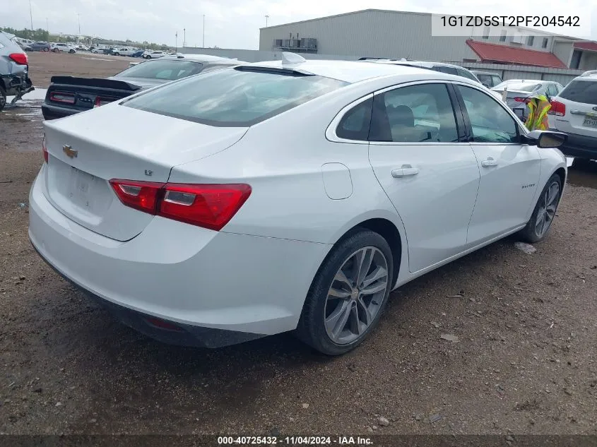 2023 Chevrolet Malibu Lt VIN: 1G1ZD5ST2PF204542 Lot: 40725432