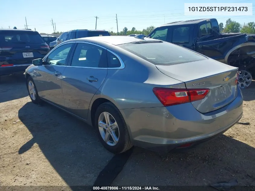 2023 Chevrolet Malibu Fwd 1Lt VIN: 1G1ZD5ST1PF231473 Lot: 40879986