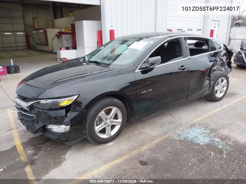 2023 Chevrolet Malibu Lt VIN: 1G1ZD5ST6PF224017 Lot: 40913671