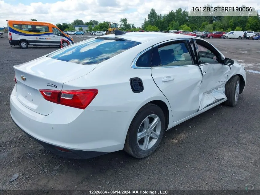 2024 Chevrolet Malibu Ls VIN: 1G1ZB5ST8RF190056 Lot: 12026884