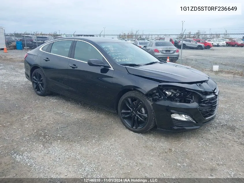 2024 Chevrolet Malibu Lt VIN: 1G1ZD5ST0RF236649 Lot: 12146510