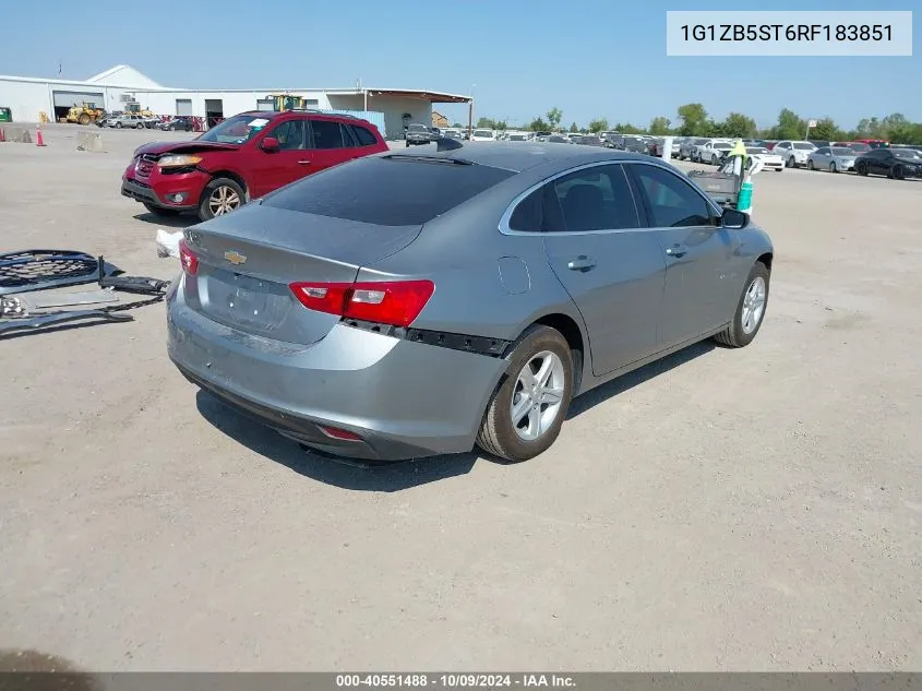 1G1ZB5ST6RF183851 2024 Chevrolet Malibu Fwd Ls