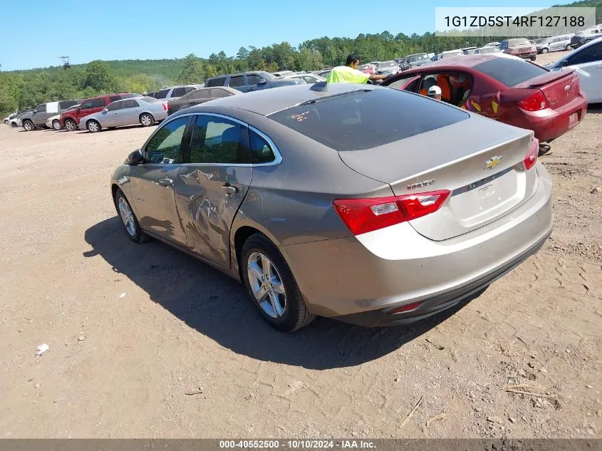 2024 Chevrolet Malibu Fwd 1Lt VIN: 1G1ZD5ST4RF127188 Lot: 40552500