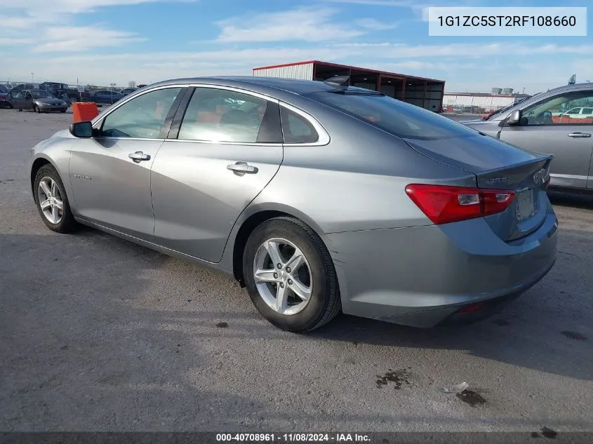 2024 Chevrolet Malibu Fwd 1Fl VIN: 1G1ZC5ST2RF108660 Lot: 40708961