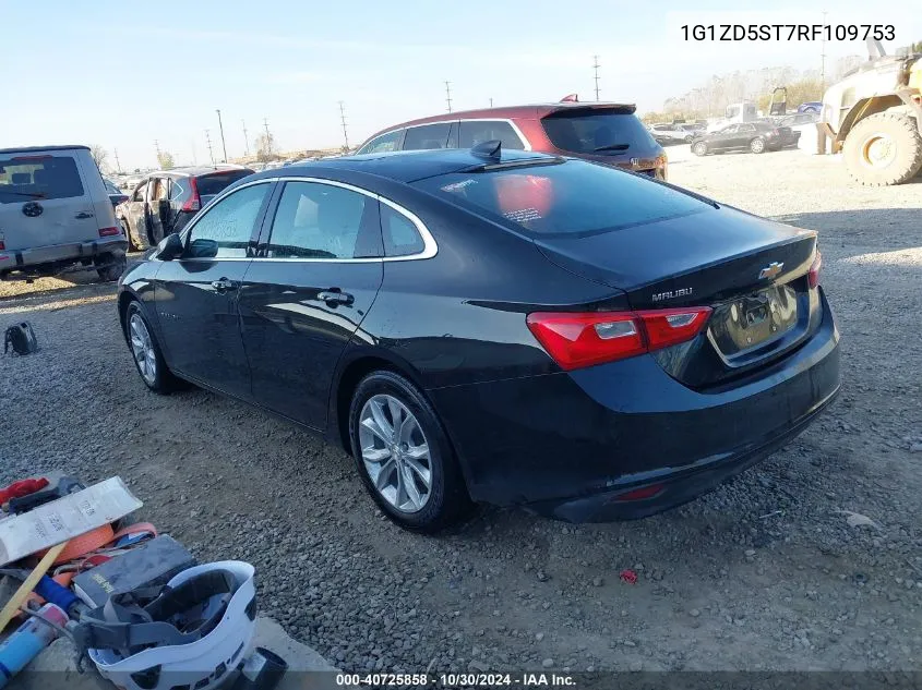 2024 Chevrolet Malibu Fwd 1Lt VIN: 1G1ZD5ST7RF109753 Lot: 40725858