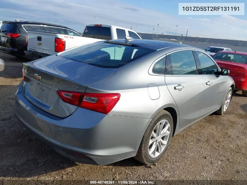 2024 Chevrolet Malibu Fwd 1Lt VIN: 1G1ZD5ST2RF131191 Lot: 40749261