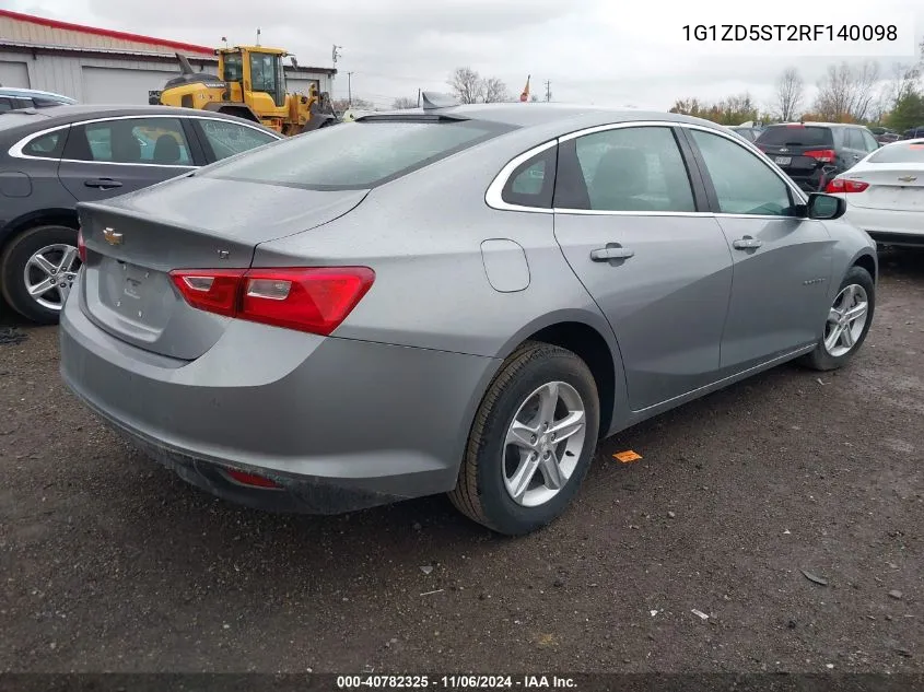 2024 Chevrolet Malibu Fwd 1Lt VIN: 1G1ZD5ST2RF140098 Lot: 40782325